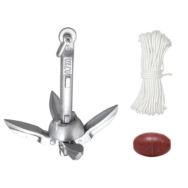 AB56-0.7KG Steel Folding Water - Fishing Boat Anchor ulasan dan harga