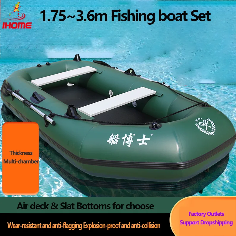 1.75~3.6m Green Fishing Kayak  - Fishing Boat Anchor ulasan dan harga