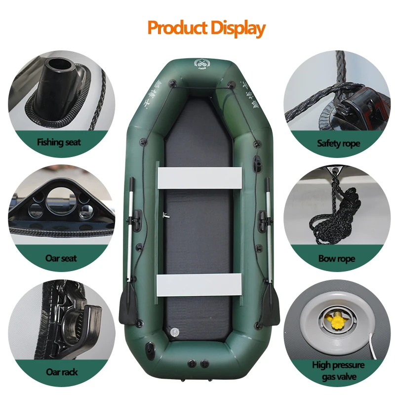 1.75~3.6m Green Fishing Kayak  - Fishing Boat Anchor ulasan dan harga