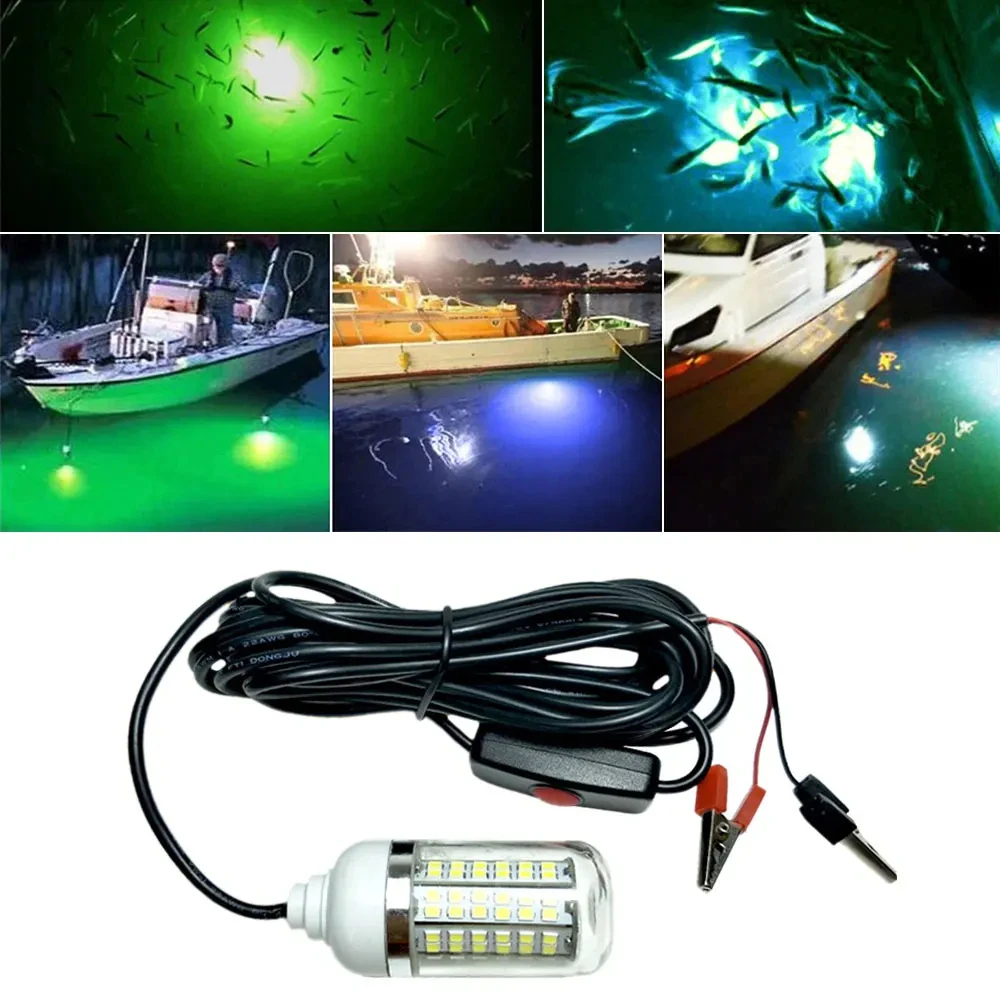 12V Underwater Lamp 15W 108 LE - Fishing Boat Depth Finder ulasan dan harga