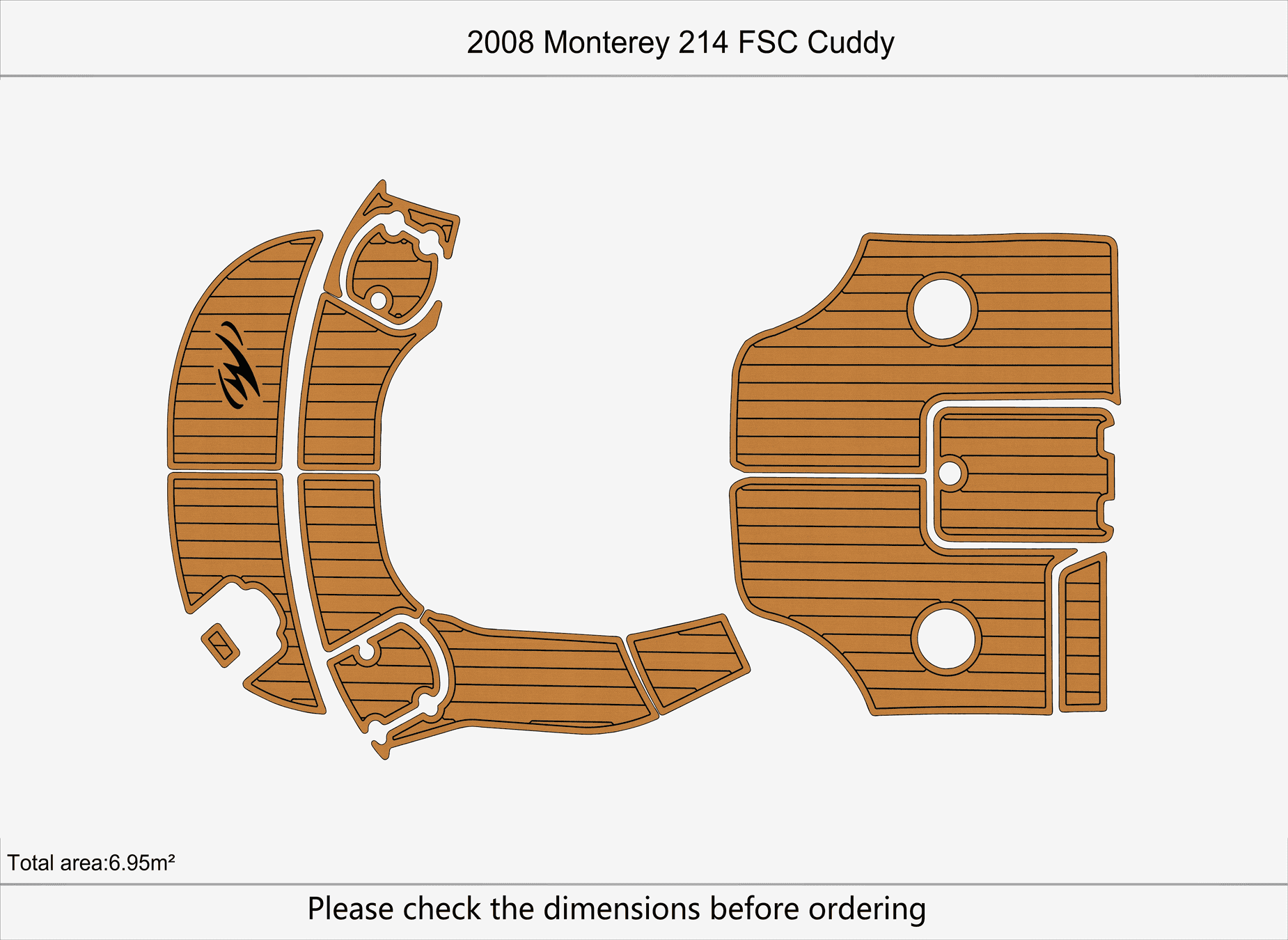 Non-Slip EVA Faux Teak Marine  - Fishing Boat Fiberglass ulasan dan harga
