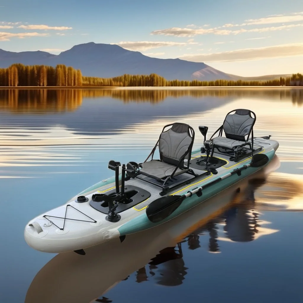 14ft Inflatable Fishing Canoe  - Fishing Boat Seat ulasan dan harga