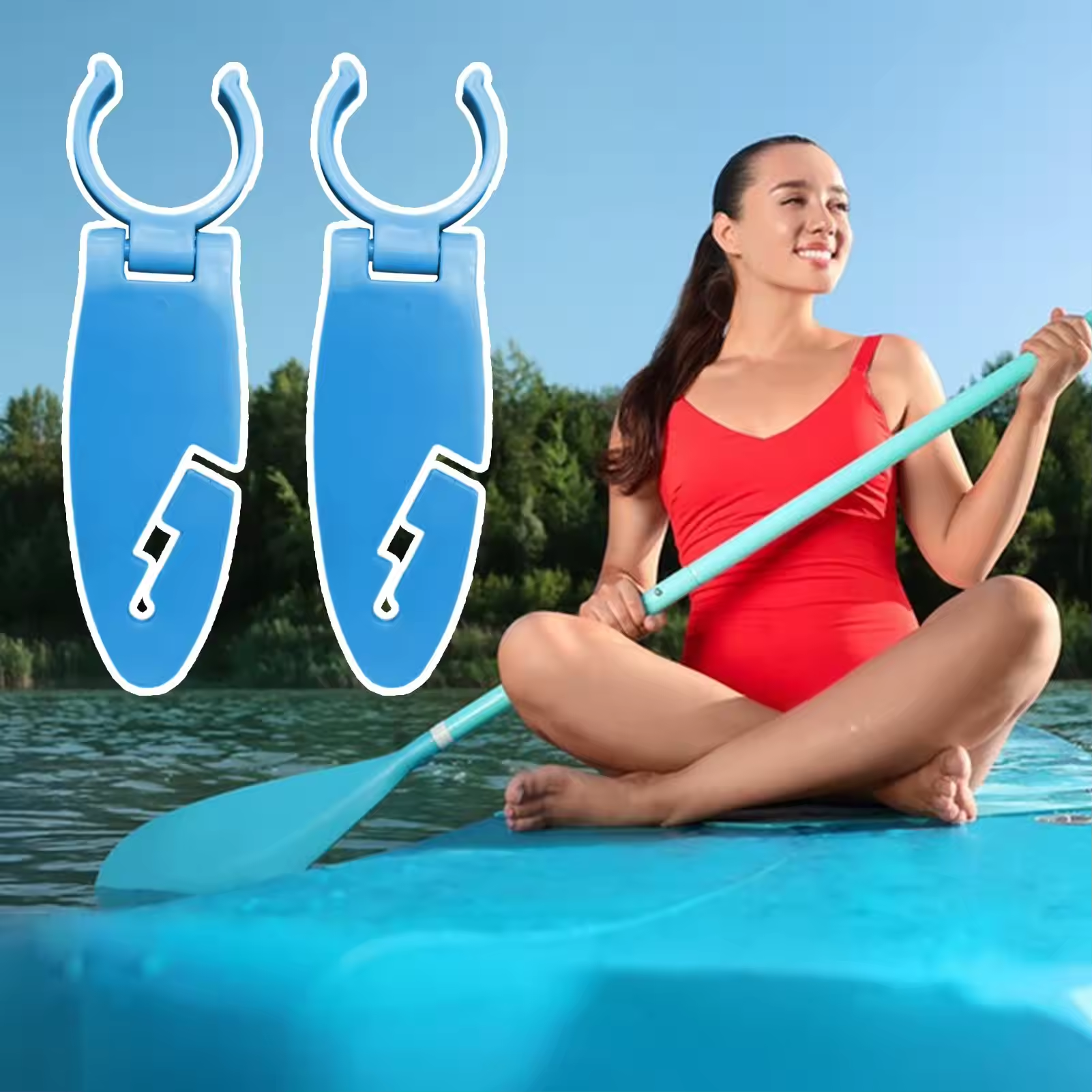 2pcs Stand Up Paddle Board Cli - Fishing Boat Paddle ulasan dan harga