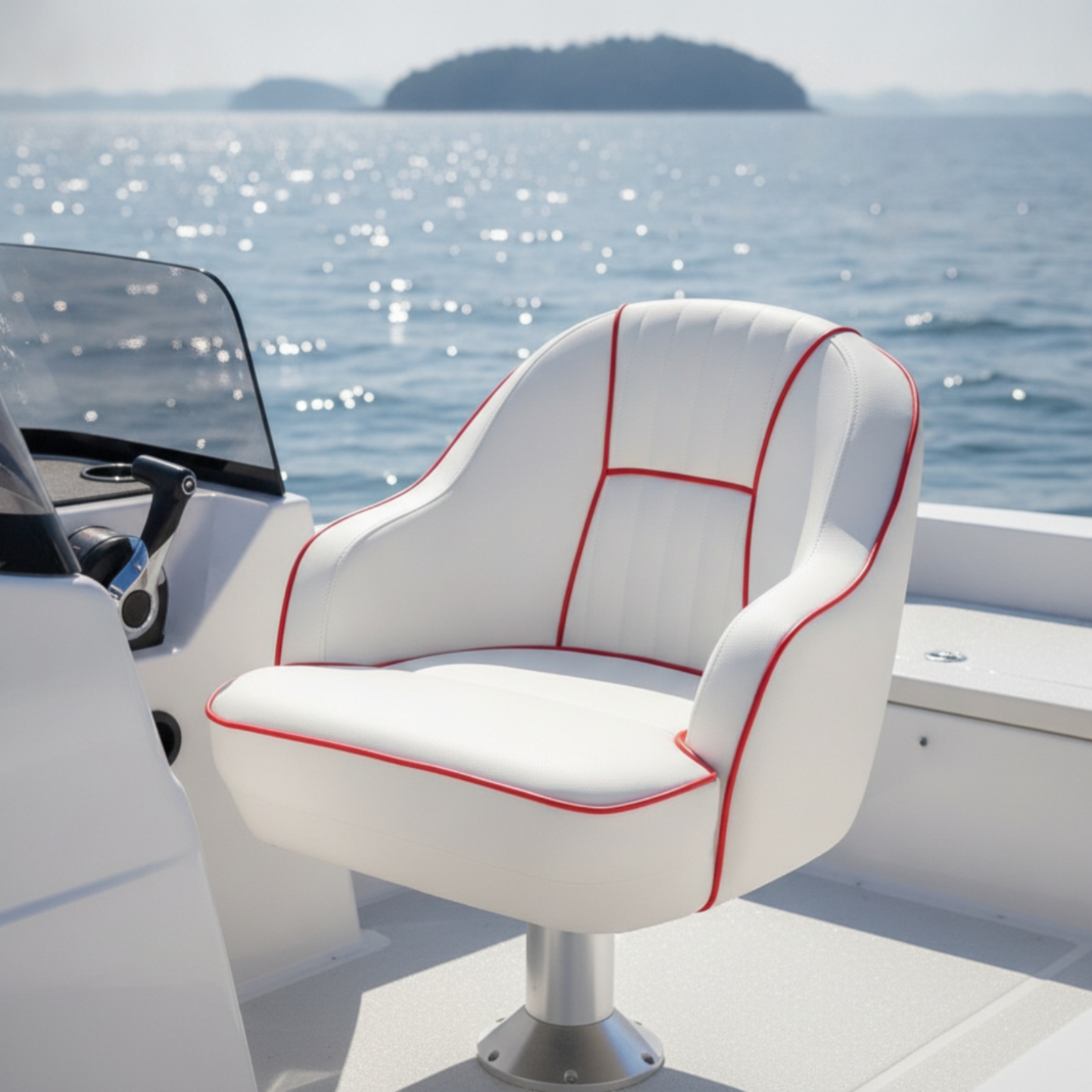 Pilot's Boat Seat Padded Helm  - Fishing Boat Seat ulasan dan harga