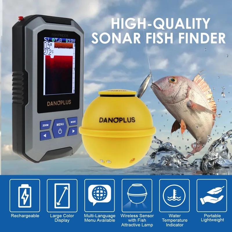 Portable Castable Fishfinder W - Fishing Boat Depth Finder ulasan dan harga